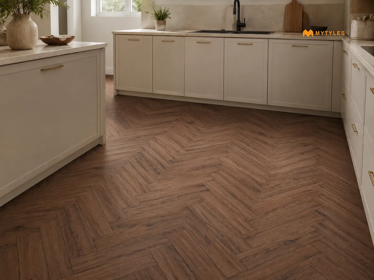 Anti-skid Vitrified Brown Digital Floor Tile